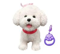 Zfyauhm Robot Dog Interactive Plush Dog Toy Cute Plush Toy Dogs With Touch Sensitivity, Sound Imitation, Realistic Sounds, Licking Actions, With Remote Control For Kids Boys Girls Birthday