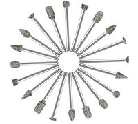 ZFYQ 20pcs Rotary Burrs Set with 3mm Shank for Dremel Rotary Tools/Polished Grinding DIY Engraving