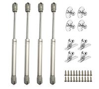 ZFYQ Gas Struts, 40N Lift Up Stay Support Hinge for Kitchen Cabinet Cupboard Door Soft Open Hinge Pack of 4