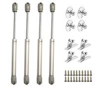 ZFYQ Hydraulic Gas Struts, 100N/10kg Lift Up Stay Support Hinge for Kitchen Cabinet Cupboard Door Soft Open Hinge Pack of 4