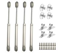 ZFYQ Hydraulic Gas Struts, 60N Lift Up Stay Support Hinge for Kitchen Cabinet Cupboard Door Soft Open Hinge Pack of 4
