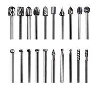 ZFYQ Rotary Burr Set with 3mm Shank for DIY Woodworking, Carving, Engraving, Drilling