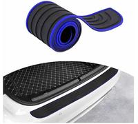 ZFZFC Car Rear Bumper Protector for Hyundai Staria, Rubber Boot Sill Strip Anti-Scratch Rear Guard Auto Exterior Styling Accessories,104cm*9cm-Black Blue