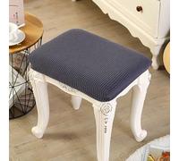 ZGantrix 2/4 Pack Elastic Rectangle Bar Stool Covers Stretch Vanity Stool Cover Jacquard Chair Seat Slipcovers Counter Stool Cover Saddle Seat Covers Washable for Wooden Metal Bench
