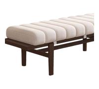 ZGantrix Bench Cushion Indoor Comfort 4.5cm Thick Long Seat Cushion 120/150 /100x40cm 90 X 30cm Rectangle Bench Seat Pad with Non-slip Backing, For Bay Window Entryway Chair,White,35x115cm