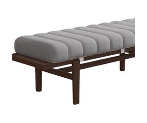 ZGantrix Bench Cushion Indoor Comfort 4.5cm Thick Long Seat Cushion 120/150 /100x40cm 90 X 30cm Rectangle Bench Seat Pad with Non-slip Backing, For Bay Window Entryway Chair,Gray,30x180cm