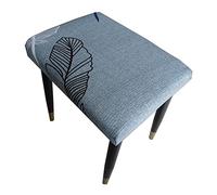 ZGantrix Stool Chair Cover Dressing Table Chair Seat Protector Bedroom Square Stool Covers Dust Proof Durable Simple Soft Chair Covers (Color : #9, Size : 2PC)