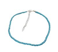 ZGBQHQN 2021 New Simple Black Beads Crystal Choker Necklace For Women Gold Silver Color Female Short Clavicle Chian Collar Jewel