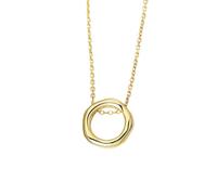 ZGBQHQN 925 Silver Choker Drop Necklaces Round Shape Geometry Charming Woman Wedding Party Birthday Fashion Jewelry-Silver