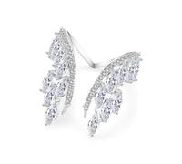 ZGBQHQN Angels Wing Adjustable Ring Dazzling Ring With CZ Finger Rings Trendy For Women Wedding Jewelry Valentine's Day Gift