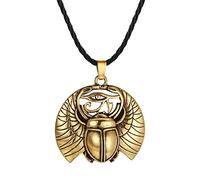 ZGBQHQN Eye of Horus Necklace Scarab Pendant Sterling Silver Eye of Providence Ankh Horus Eye Ancient Egyptian Protection Amulet All-Seeing-Eye Necklace for Women