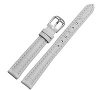 ZGBQHQN For any brand leather watchband for Girls and Student Crocodile grain band 10 12 14 16 18mm black brown red white blue strap