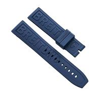 ZGBQHQN For navitimer avenger pin buckle strap silicone Watch band 22mm 24mm Black dark blue Watchband