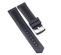 ZGBQHQN Men Black Watchband 20mm 22mm Silicone Rubber Watch Band Belt For TAG CARRER Strap For Heuer Buckle DRIVE TIMER Watchbands