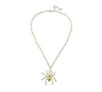 ZGBQHQN Minimalist Spider Animal Pendant Chain Necklace For Women Men On The Neck Fashion Jewelry Gift Gold Steel Color Choker