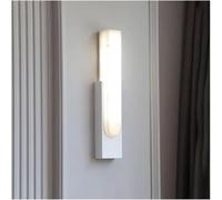 ZGBQHQN Modern Fake Marble Wall Sconce Marble Linear LED Wall Light Minimalist Industrial Wall Lamp Indoor Compatible with Bedroom Hallway Bathroom Porch Modern Wall Sconces(Black)
