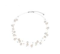ZGBQHQN Natural Freshwater Pearl Necklace Baroque Pearl Jewelry Women Party Wedding Not Show Steel Accessories Gift