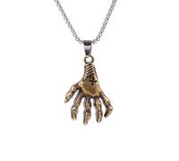 ZGBQHQN Pendant Vintage Necklace Chain Hand Skeleton man woman Choker Jewelry Skull Long Necklace Female Fashion Statement On The Neck