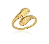 ZGBQHQN Punk Stainless Steel Snake Rings For Women Personalized Light Luxury Ring Vintage Twisted Adjustable Ring Jewelry Gifts