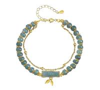 ZGBQHQN Retro Festival Jade Bracelet Female 925 Silver Hand String National Wind