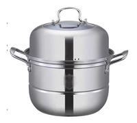 ZGBQHQN Soup Pot - Soup Pot with Lid,Stainless Steel Stock Pot with Lid,Steam Cooker/Stock Pot 304 Stainless Steel Steam Cooker,Household Thickened Induction Cooker Gas Cooker Steamed Fish