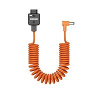 ZGCINE DT-DCL D-Tap to DC 5.5x2.5 Power Cable, 60cm Braided Cable, Rotated 180° D Tap for V Mount Battery, Camera, Monitor, Light