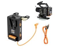 ZGCINE VM-VP5 V Mount Battery Plate for Sony FX6 Camera, with DC (Regulated 19.5V), USB-C, D-TAP Output; Rotating Bracket; Allows Hot Swapping for Uninterrupted Video Shooting