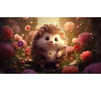 Zgcoyeo Cute Diamond Painting Kits, 90x50cm Large Diamond Painting Kits for Kids, Animal Diamond Art Kits for Adults Paint by Numbers Kits, Square Full Drill Gem Art Painting for Room Decor 5-I