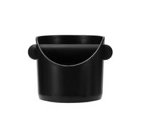 ZGCrumphant Coffee Grounds Powder Bucket Home Espresso Machine Handle Knockbox Container Organizer Slot Waste Dregs Recycling Bin(Black)