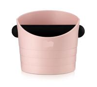 ZGCrumphant Coffee Knock Box Espresso Grounds Container Dump Bin Bucket Anti Slip Powder Beveled Residue Barista Accessories Maker Tools(Pink)