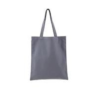ZGCrumphant Cotton Handbag Women Girls Canvas Bags Pure Color DIY Original Shoulder Bag Foldable Reusable Shopping Tote for Shopping(Deep gray)