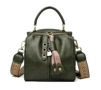 ZGCrumphant Crossbody Bag Purses and Handbags for Women Casual Leather Shoulder Tote Female Articles Women's Cross Body Bags(Green)