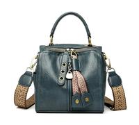 ZGCrumphant Crossbody Bag Purses and Handbags for Women Casual Leather Shoulder Tote Female Articles Women's Cross Body Bags(Blue)