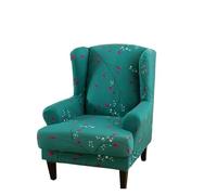 ZGCrumphant Elastic Wing Chair Sofa Cover Printed Back Covers Soft Armchair Furniture Protective Wingback Chair Covers(K)