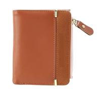 ZGCrumphant Fashion Women Coin Purse Mini Clutch Short Wallet Card Holder Female Hasp Mini Clutch for Girl Coin Purse Small Wallet for Keyring(Brown)