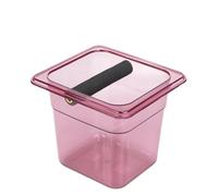 ZGCrumphant Large Coffee Knock Box Stainless Steel Grounds Container Residue Bucket Waste Bin for Home Cafe Accessories(Grey)