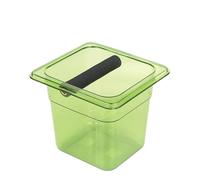 ZGCrumphant Large Coffee Knock Box Stainless Steel Grounds Container Residue Bucket Waste Bin for Home Cafe Accessories(Brown)