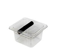 ZGCrumphant Large Coffee Knock Box Stainless Steel Grounds Container Residue Bucket Waste Bin for Home Cafe Accessories(SILVER)