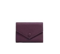 ZGCrumphant Leather Small for Women Wallet Card Holder Multipurpose Zip Coin Short Purse for Keyring(Purple)