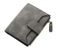 ZGCrumphant Leather Women’s Wallet | Small Slim Coin Pocket Purse with Card Holders for Keyring(Darkgray)