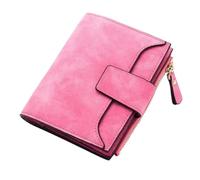 ZGCrumphant Leather Women’s Wallet | Small Slim Coin Pocket Purse with Card Holders for Keyring(Rosered)