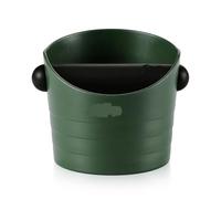 ZGCrumphant Mini 0.5L Coffee Knock Box: Anti-Slip Espresso Puck Container, Pour Over Waste Bin, Compact Home Use(Green)