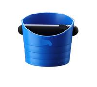 ZGCrumphant Mini 0.5L Coffee Knock Box: Anti-Slip Espresso Puck Container, Pour Over Waste Bin, Compact Home Use(Blue)
