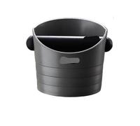 ZGCrumphant Mini 0.5L Coffee Knock Box: Anti-Slip Espresso Puck Container, Pour Over Waste Bin, Compact Home Use(Grey)