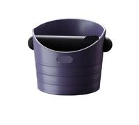 ZGCrumphant Mini 0.5L Coffee Knock Box: Anti-Slip Espresso Puck Container, Pour Over Waste Bin, Compact Home Use(Purple)
