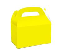 ZGCrumphant Portable Box Wedding Birthday Welcome Party Candy Packaging Creative Lunch Chocolate Cake for Sweets(Yellow,10PCS_16X9.5X9.5CM)