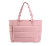 ZGCrumphant Quilted Travel Bag Tote Bag | Cotton Padded Female Quilting Puffy Shoulder Shopper Purse Simple Daily