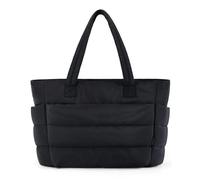 ZGCrumphant Quilted Travel Bag Tote Bag | Cotton Padded Female Quilting Puffy Shoulder Shopper Purse Simple Daily
