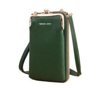 ZGCrumphant Women Small Wallet Satchel Bag Bags Women Mini Matte Leather Shoulder Messenger Bag Clutch Ladies Phone Bag Purse Handbag for Keyring(Green)