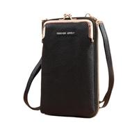 ZGCrumphant Women Small Wallet Satchel Bag Bags Women Mini Matte Leather Shoulder Messenger Bag Clutch Ladies Phone Bag Purse Handbag for Keyring(Black)
